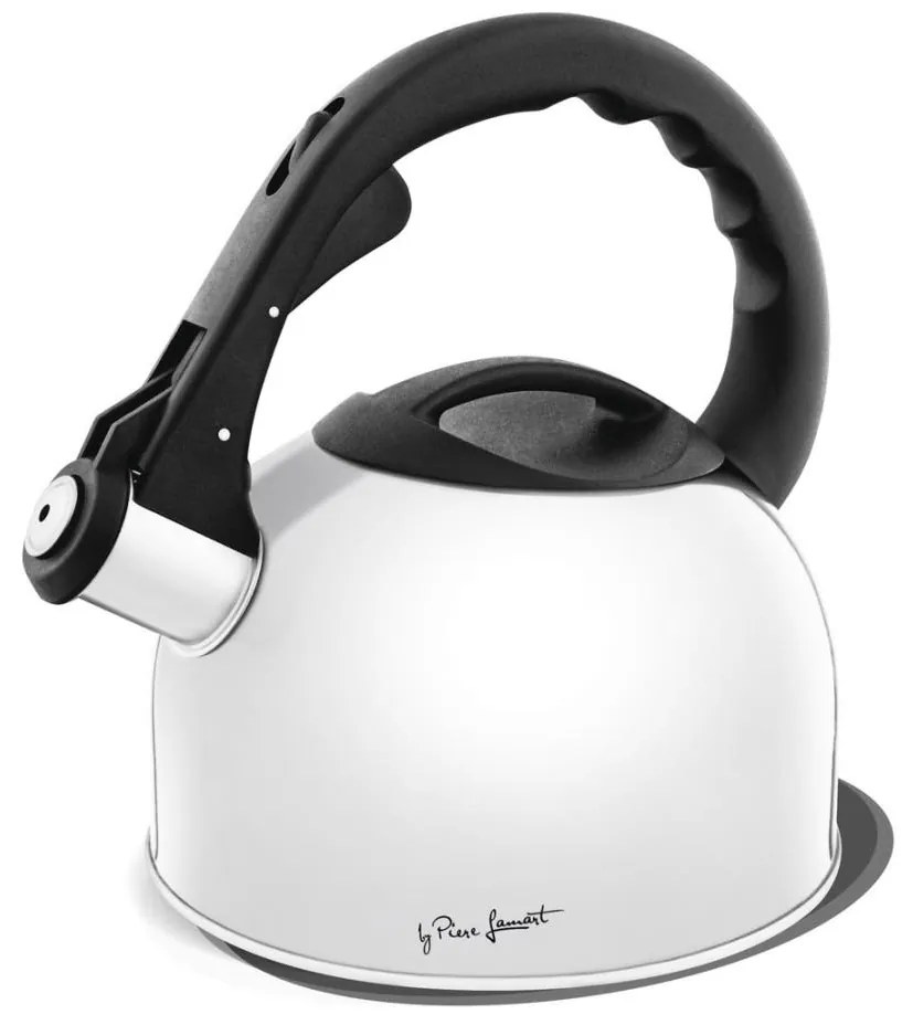 Lamart - Ceainic 2 l alb/inox