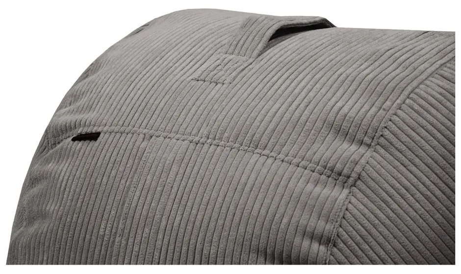 Fotoliu bean bag albastru cu tapițerie din catifea reiată Roll 105 – SLOWDOWN