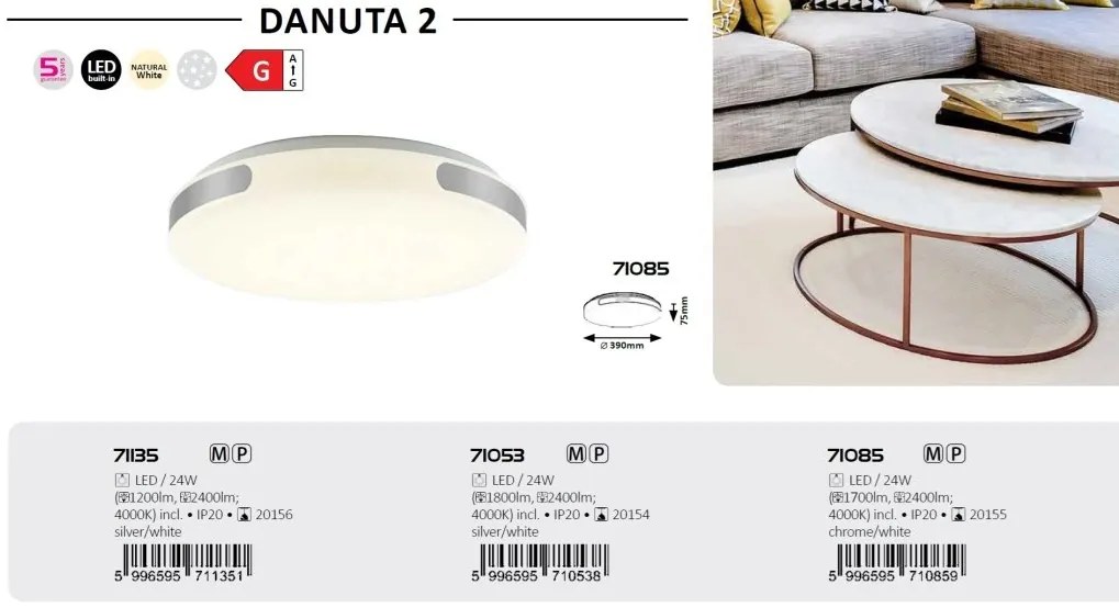 Plafoniera LED design circular Danuta2