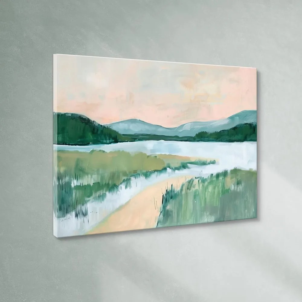 Tablou 70x100 cm Gouache Lake – Styler