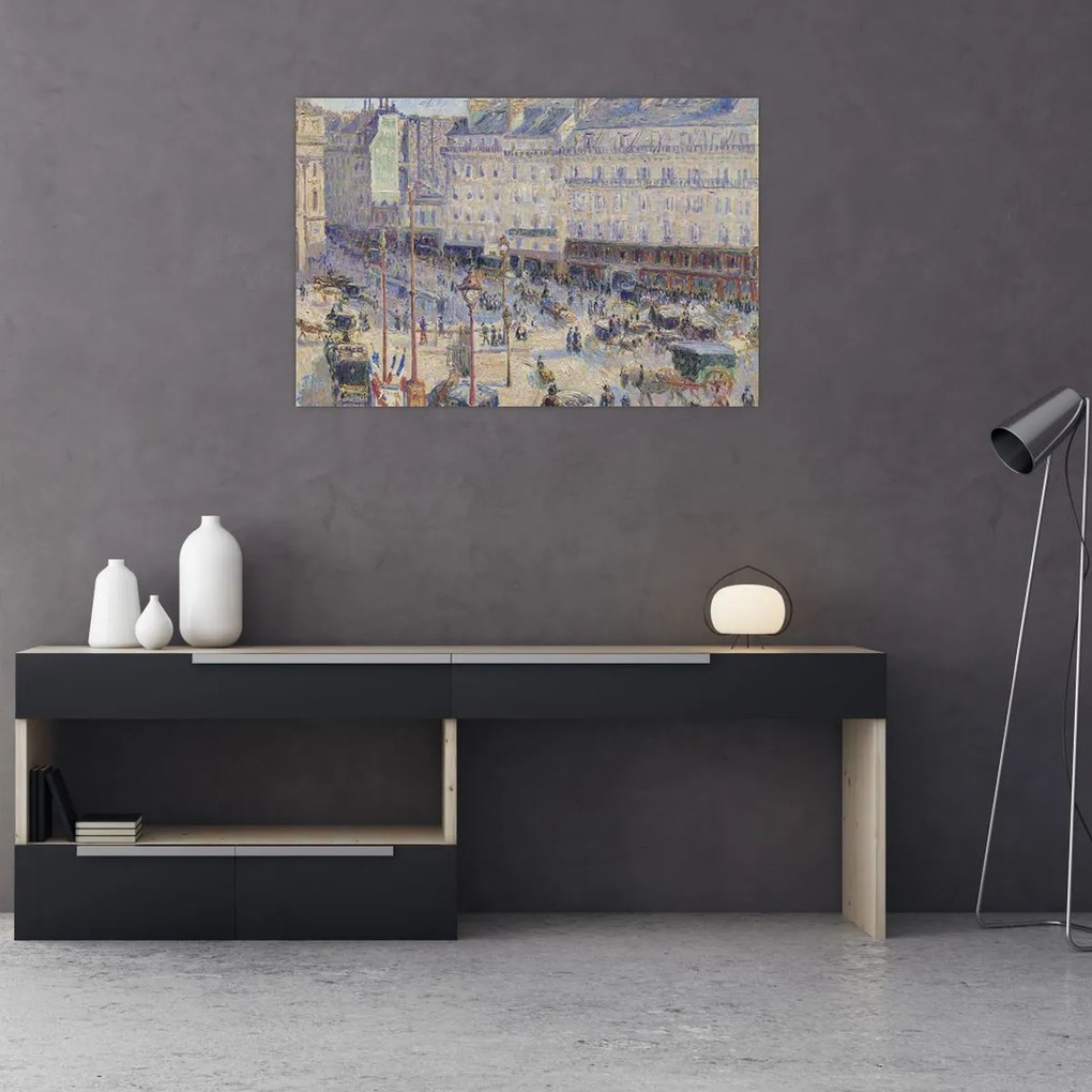 Tablou - Camille Pissarro, The Place du Havre, reproducere (90x60 cm)