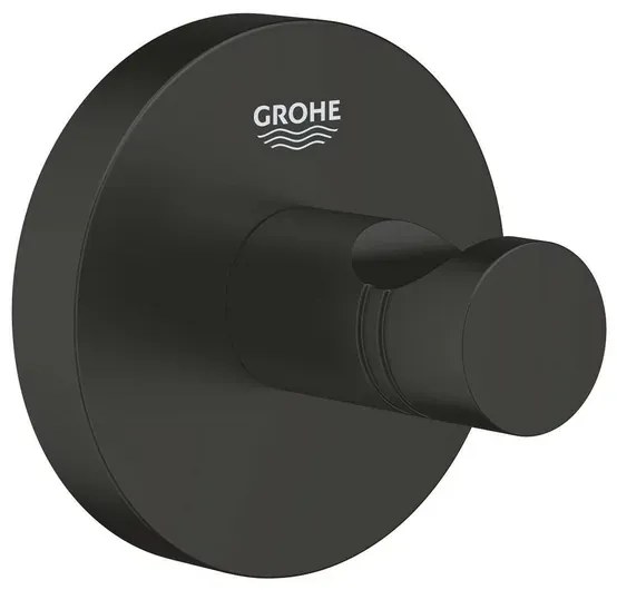 Cuier negru mat Grohe Essentials