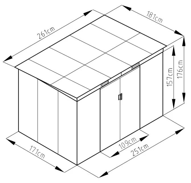 Căsuță de grădină Archer – Rojaplast