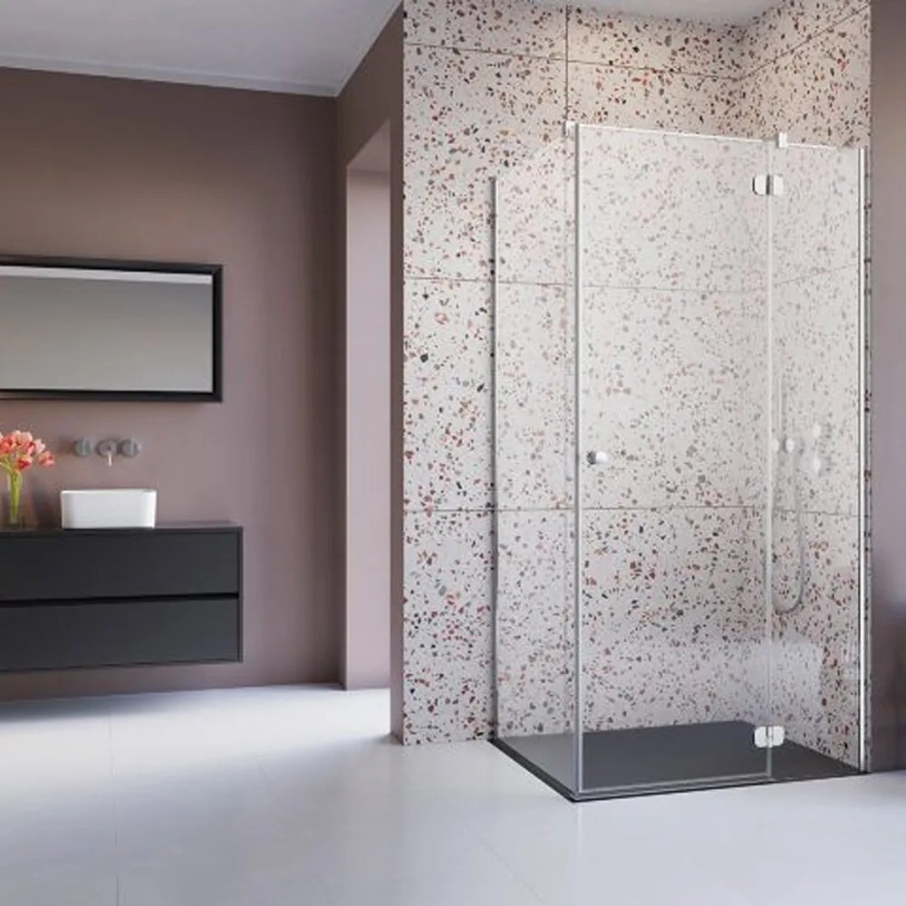 Usa de nisa batanta Radaway Torrenta KDJ 120 cm sticla 6 mm crom-transparent deschidere dreapta