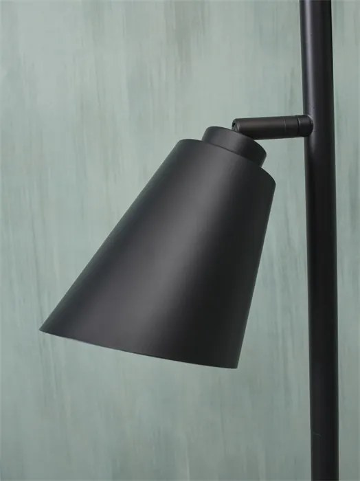 Lampadar, Lampa de podea cu doua spoturi directionabile Bremen negru