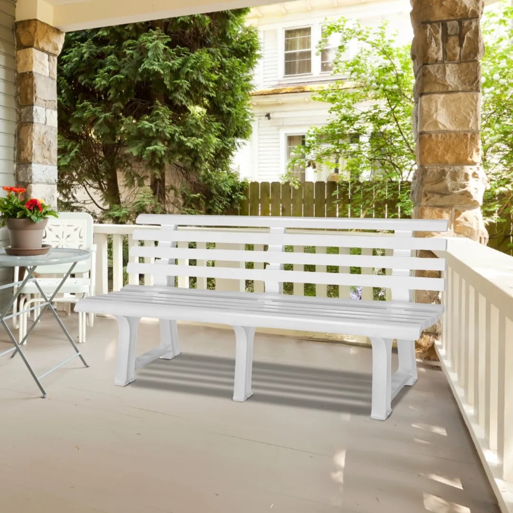 I.P.A.E-Progarden Bancă de grădină ORCHIDEA, 145x49x74cm, alb