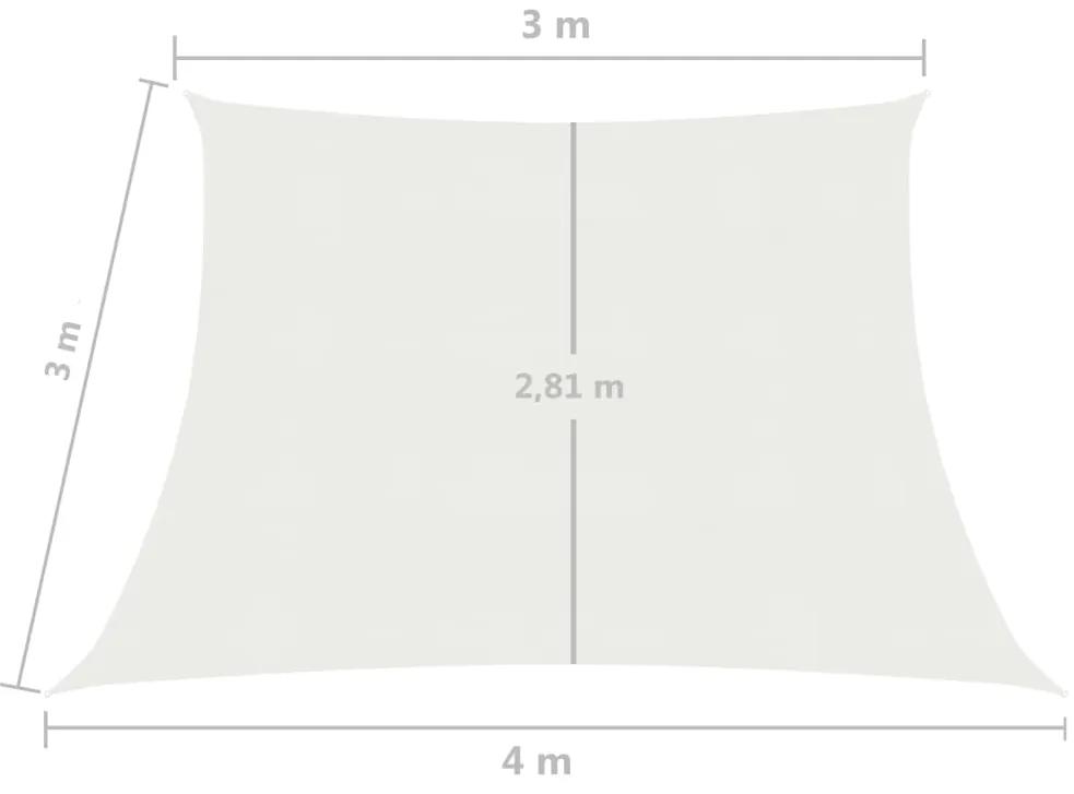 Panza parasolar, alb, 3 4x3 m, HDPE, 160 g m   Alb, 3 4 x 3 m