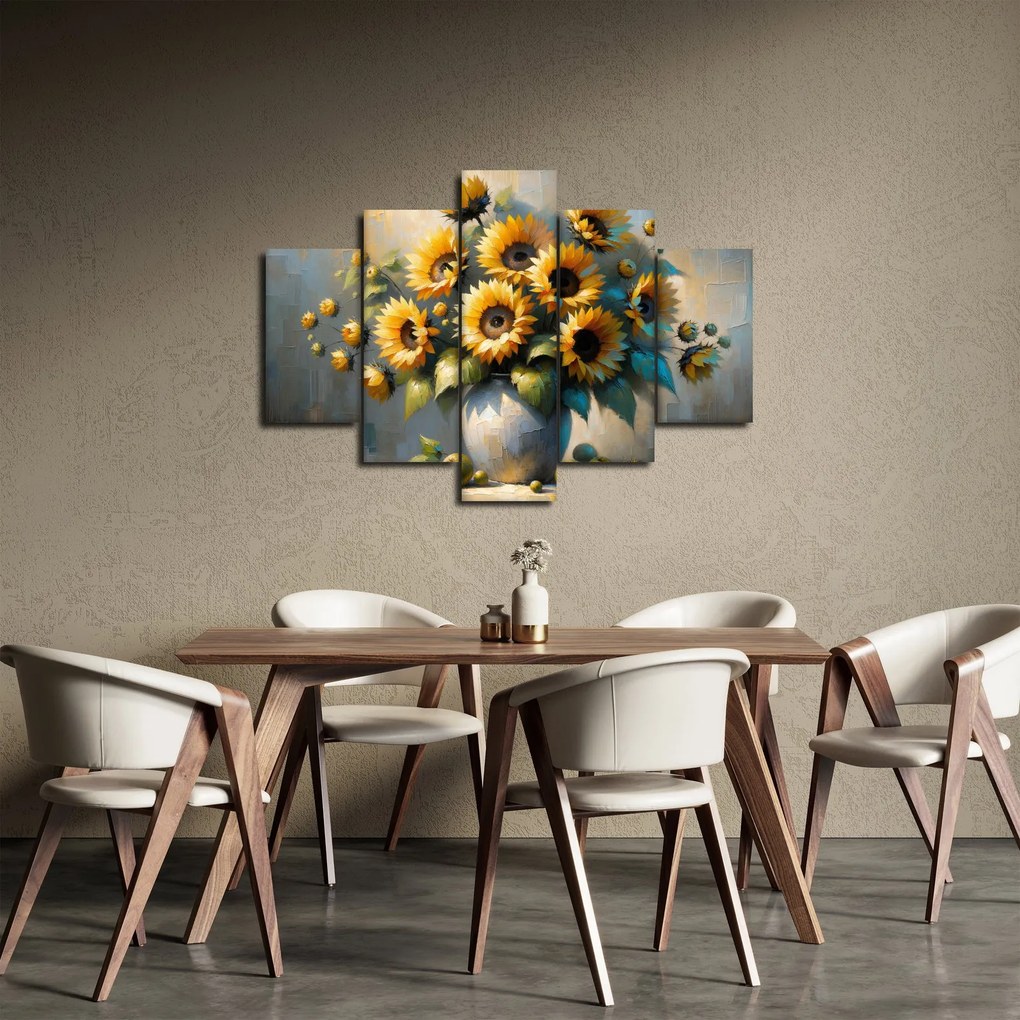 Tablou – Vază cu floarea-soarelui (150x105 cm)