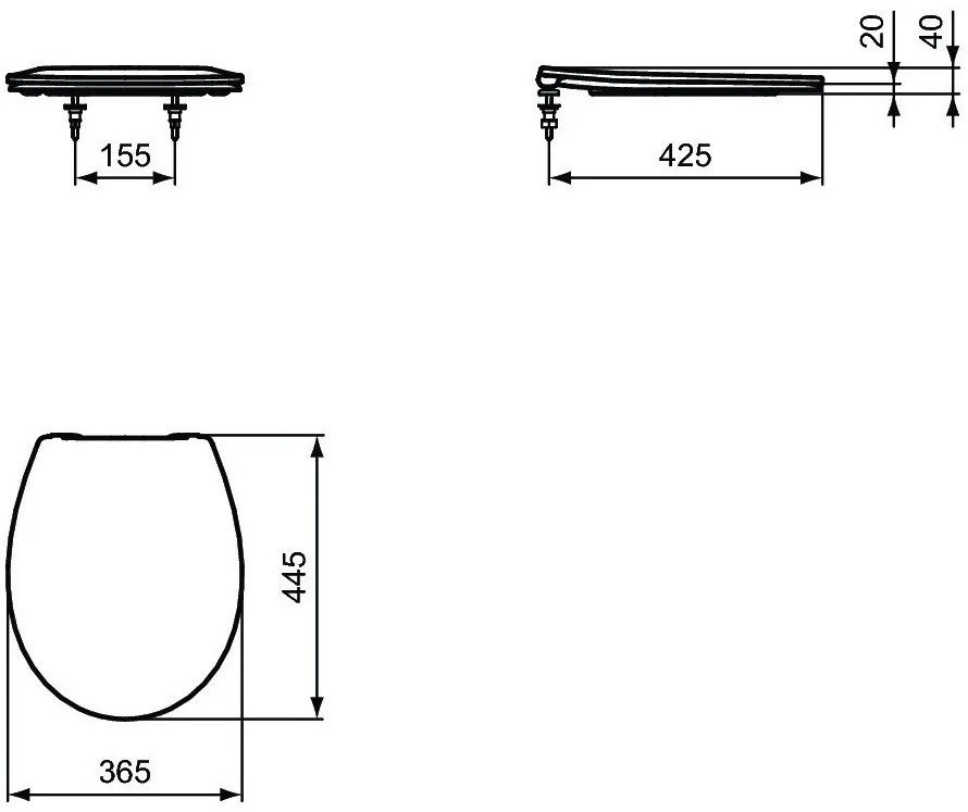 Capac WC IDEAL STANDARD Eurovit softclose E131801