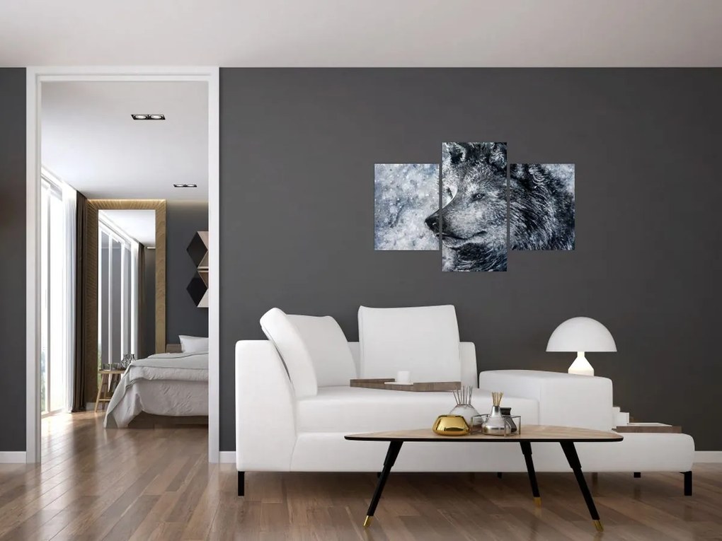 Tablou - Lupul din desene animate (90x60 cm)