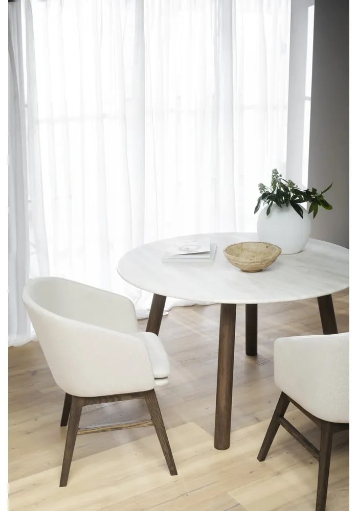 Set de scaune de sufragerie bej 2 buc. tapițat Windham – Rowico