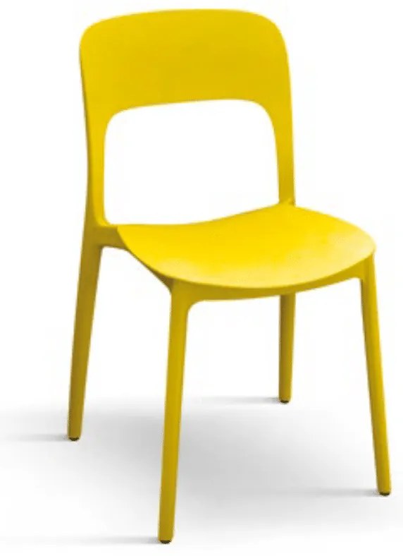 SCAUN ROSINNA -POLIPROPILENA- HORECA - GALBEN