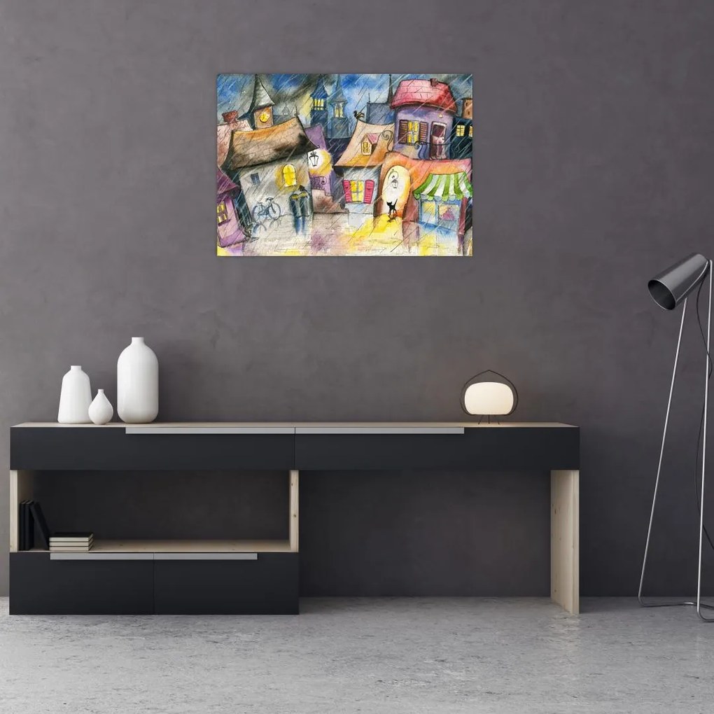 Tablou - Oraș western (70x50 cm)