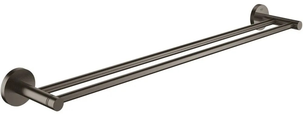 Grohe Essentials Suport prosop baie tip bara dubla 60 cm, antracit mat (brushed hard graphite)