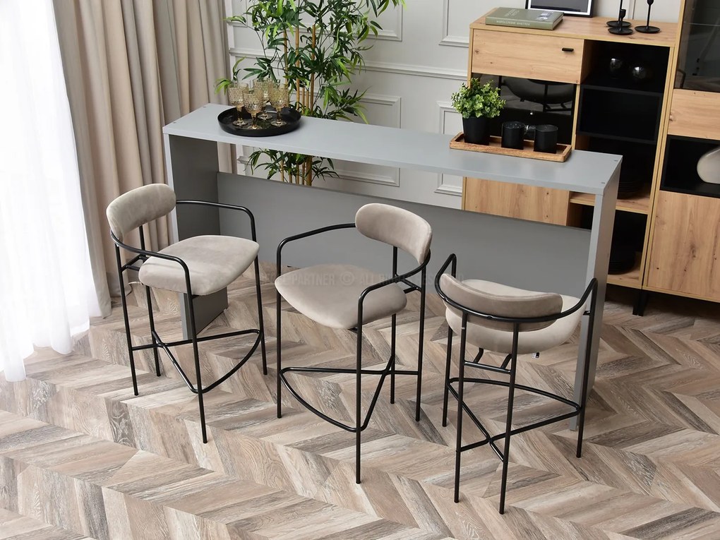 Scaun Viola (bej + negru). Promo -12%. 1110751