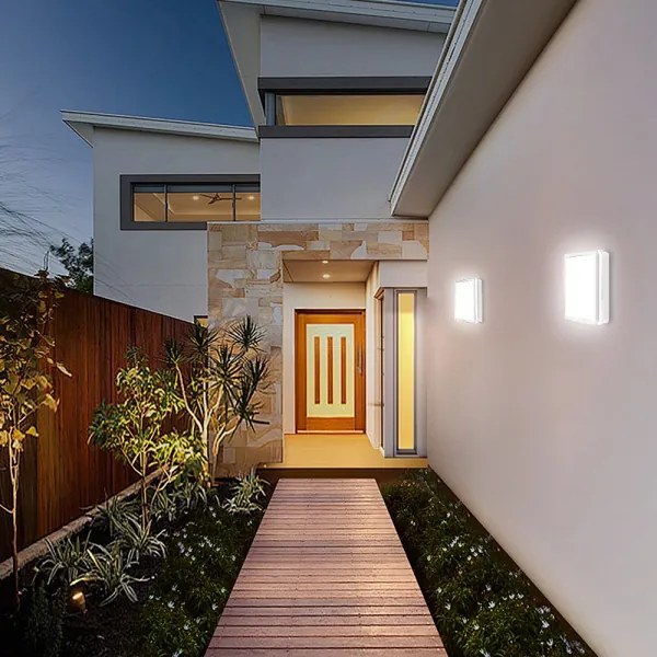 Brilagi - Corp de iluminat exterior BENE LED/24W/230V 26x26 cm alb IP54