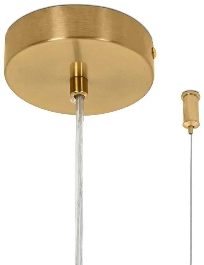 Lustra Suspendata, Metal Auriu, Petale Flori Albe, FLORA 250 PP