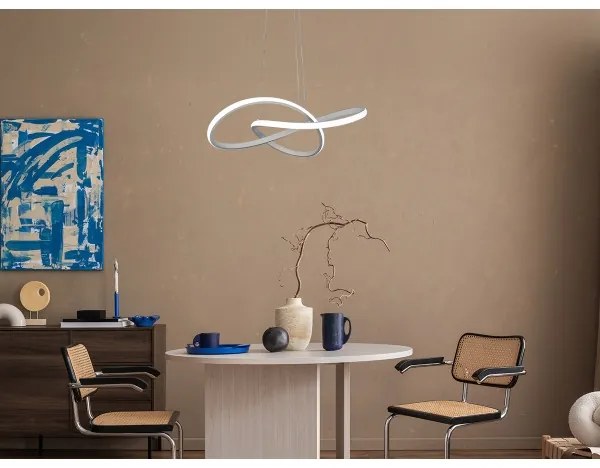 Lustră LED dimabilă suspendată pe cablu LED/65W/230V 3000-6500K + telecomandă