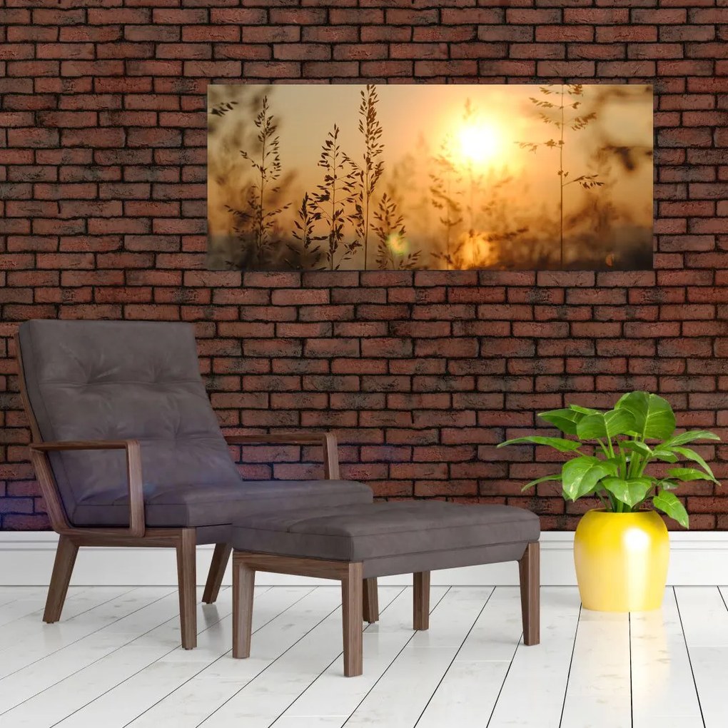 Tablou cu răsărit de soare (120x50 cm)