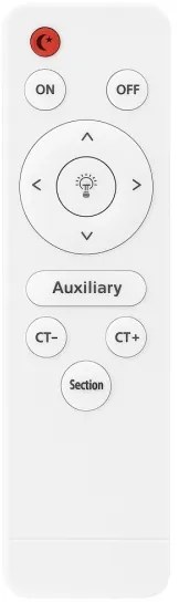 Plafonieră LED dimabilă SIENA 80W/230V 3000-6000K Ø 75 cm neagră + telecomandă