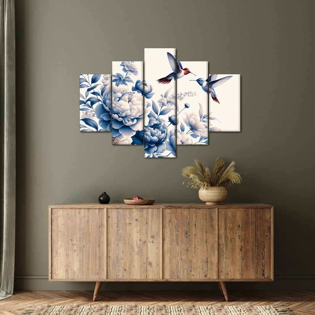Tablou - Colibri deasupra florii (150x105 cm)