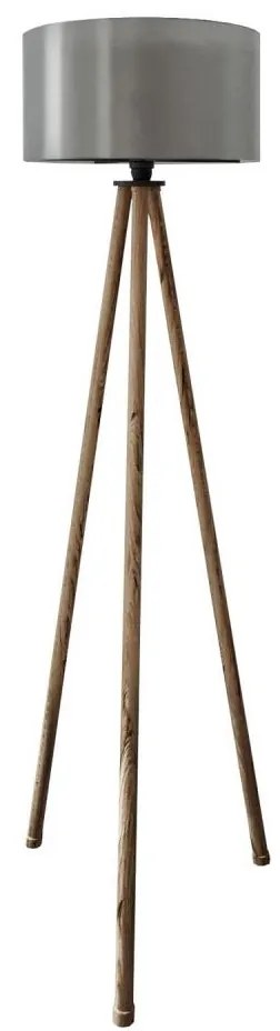 Lampă de podea AYD, 1x E27, 40W, 230V, maro/gri