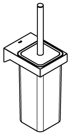 GROHE 40857000 - Set de curățare pentru WC SELECTION CUBE, crom lucios