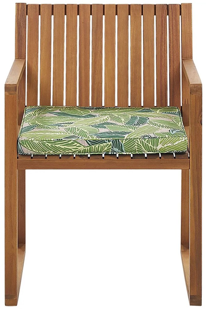 Scaun de grădină SASAN (maro deschis) (Pernă verde). 1022858