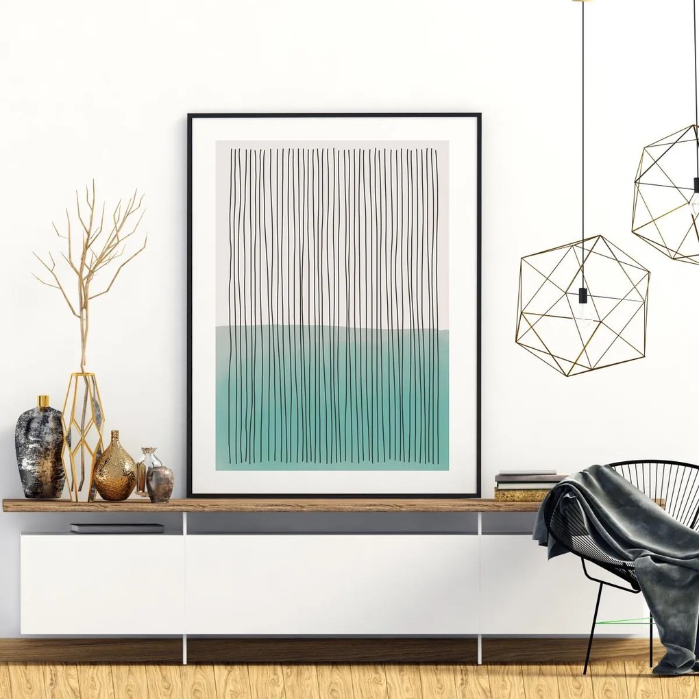 Poster - Abstracție pictată (A4)