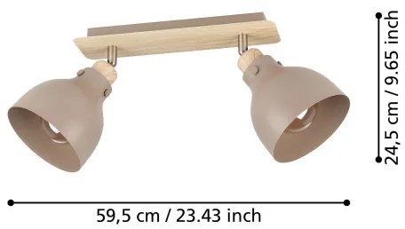 Spot Eglo 900712 ARRECIFE 2xE27/28W/230V