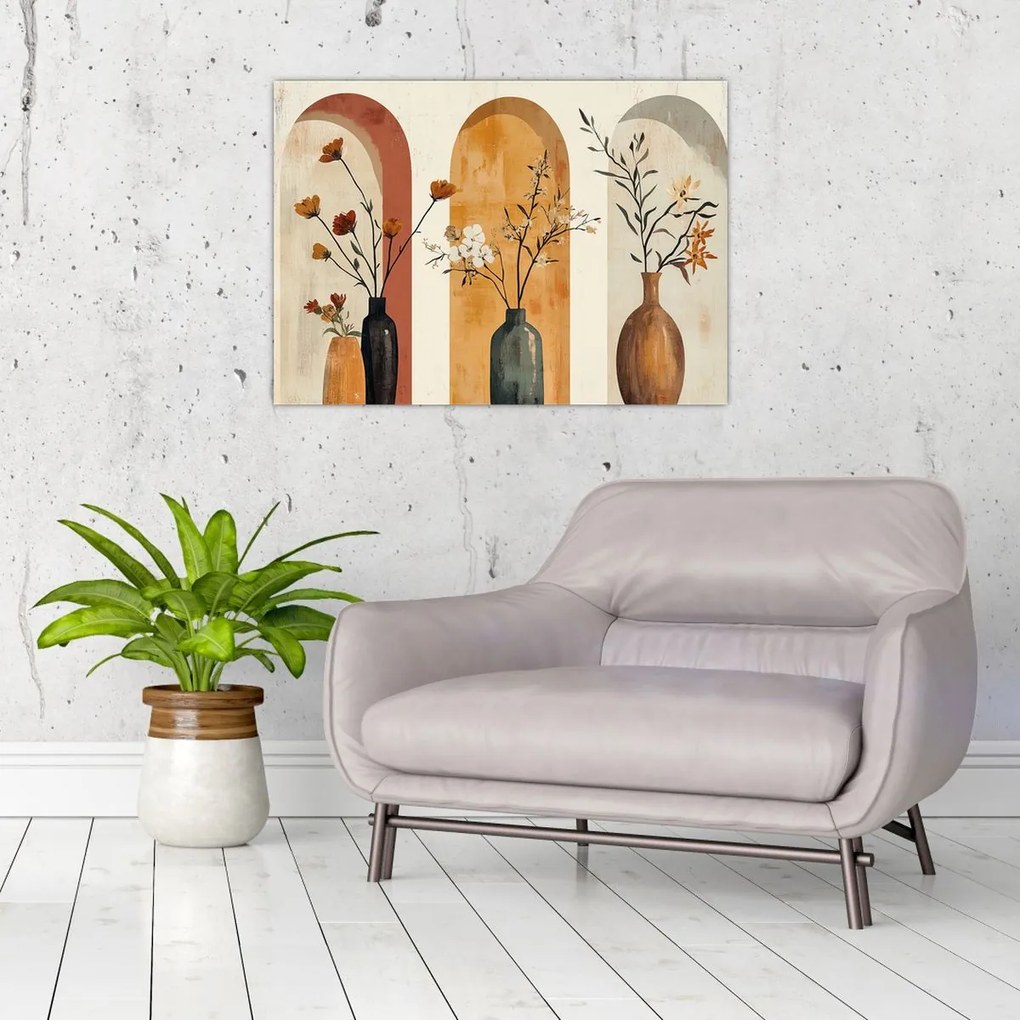 Tablou - Vaze în arcade (70x50 cm)