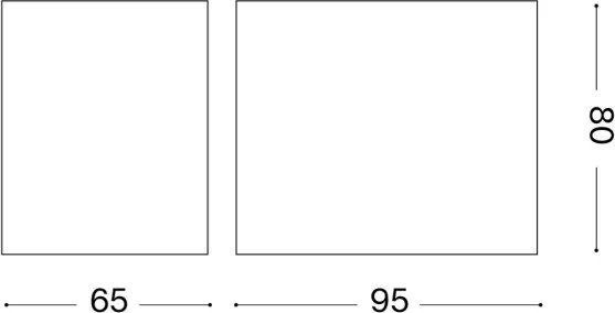 Ideal Lux - Aplică de exterior UP, 1xG9/15W/230V, IP44, maro