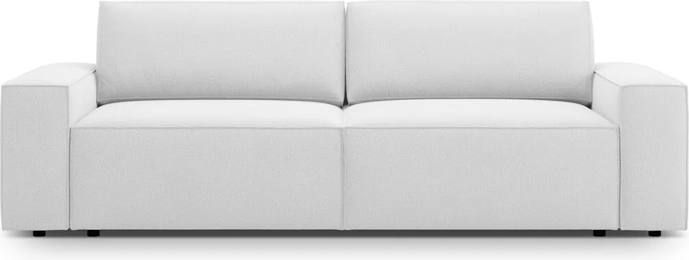 Canapea extensibila 3 locuri, Jodie-78, Micadoni Home, 247x107x86 cm, tesatura structurata, bej deschis