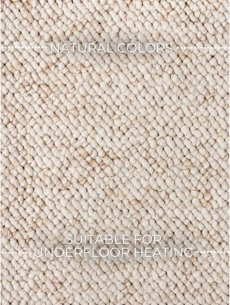 Covor crem lavabil 200x290 cm Rocco Cream – Elle Decoration