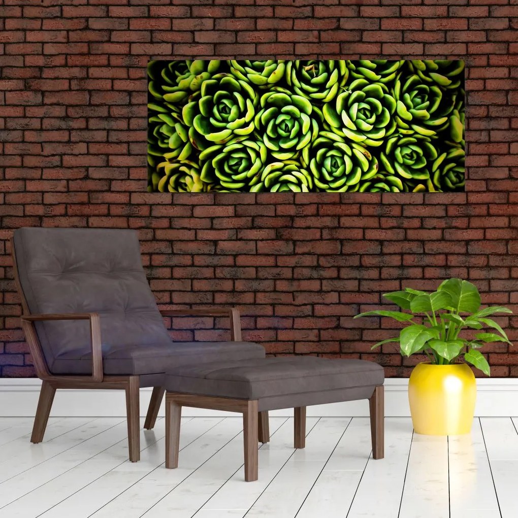 Tablou cu flori de piatră (120x50 cm)