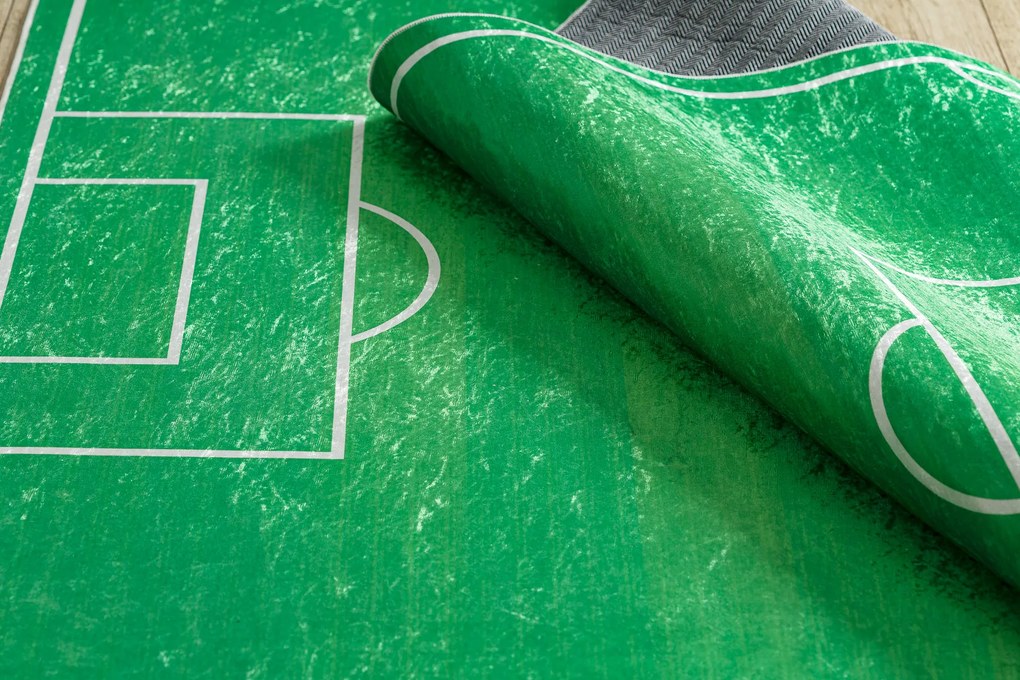 BAMBINO 9731 covor lavabil Teren, fotbal pentru copii anti-alunecare - verde