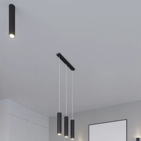 Plafonieră LAGOS 1xGU10/40W/230V negru