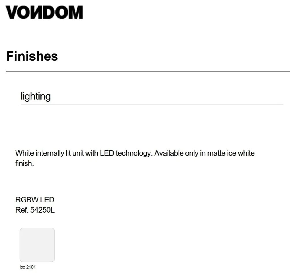 Brad Decorativ FOREST 1m ILUMINAT LED RGBW Vondom