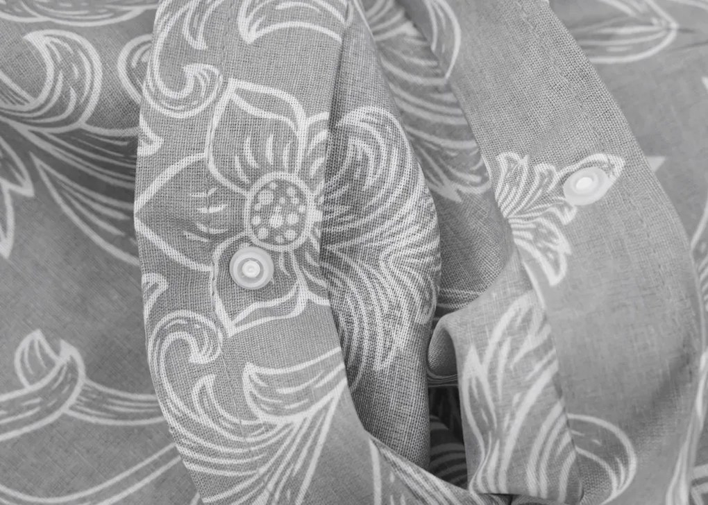 Lenjerie de pat din bumbac AZORIENT gri Dimensiune lenjerie de pat: 70 x 90 cm | 140 x 200 cm