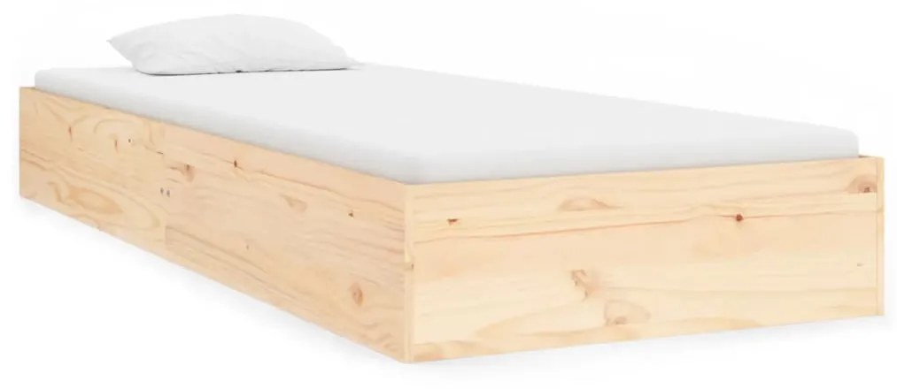 820067 vidaXL Cadru de pat single, 90x190 cm, lemn masiv