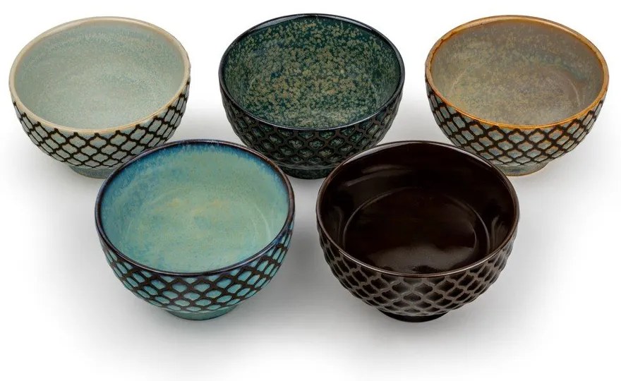 Cești 5 buc. din porțelan 200 ml Sara – Bredemeijer