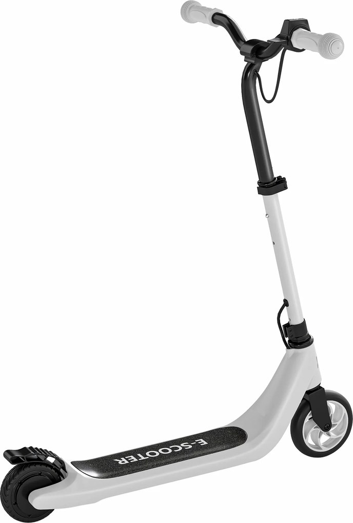 HOMCOM E-Scooter, trotinetă electrică, autonomie 6 km, de la 6 ani, cadru din oțel, negru+alb, 76 x 53 x 95cm | Aosom Romania