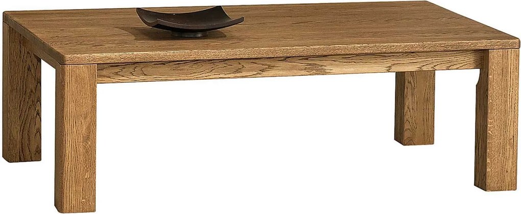 Masă lemn masiv cafea Hugo Stejar închis, 120 × 75 × 39 cm