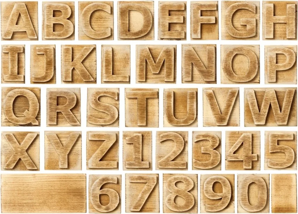 Fototapet, Block Letters, Rebel Walls