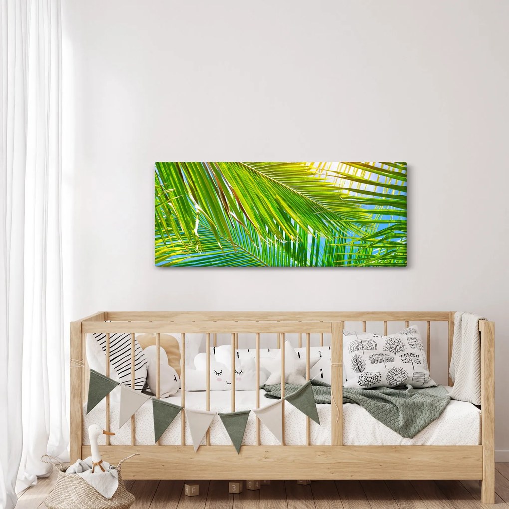 Tablou - Frunze de palmier (120x50 cm)
