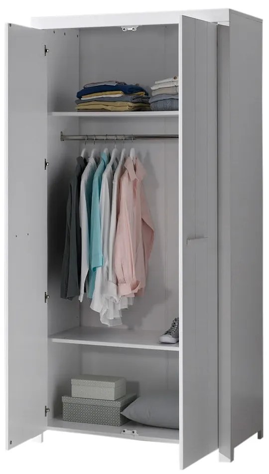 Dulap Vipack Erik, lățime 99 cm, alb