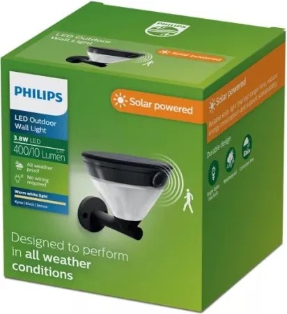 Philips - Lampă solară de perete KYNA LED/3,8W/3,7V 800 mAh 2700K IP44