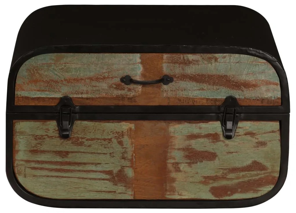 246273 vidaXL Cufăr, 60 x 60 x 35 cm, lemn masiv reciclat