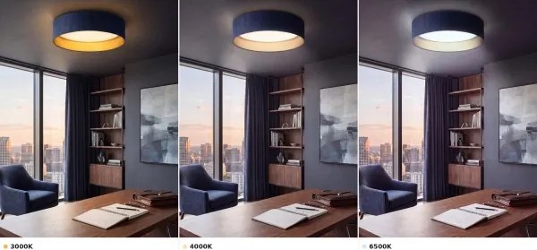 Brilagi-LED Plafonieră VELVET VARI LED/24W/230V CCT Ø 45 cm albastru/auriu