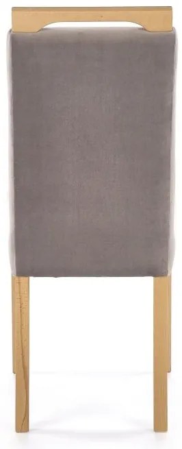 Scaun de bucaterie Clarion II, stejar gri/miere